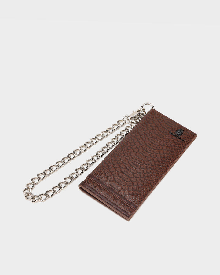 Apollo 1 Chain Wallet in Chocolate