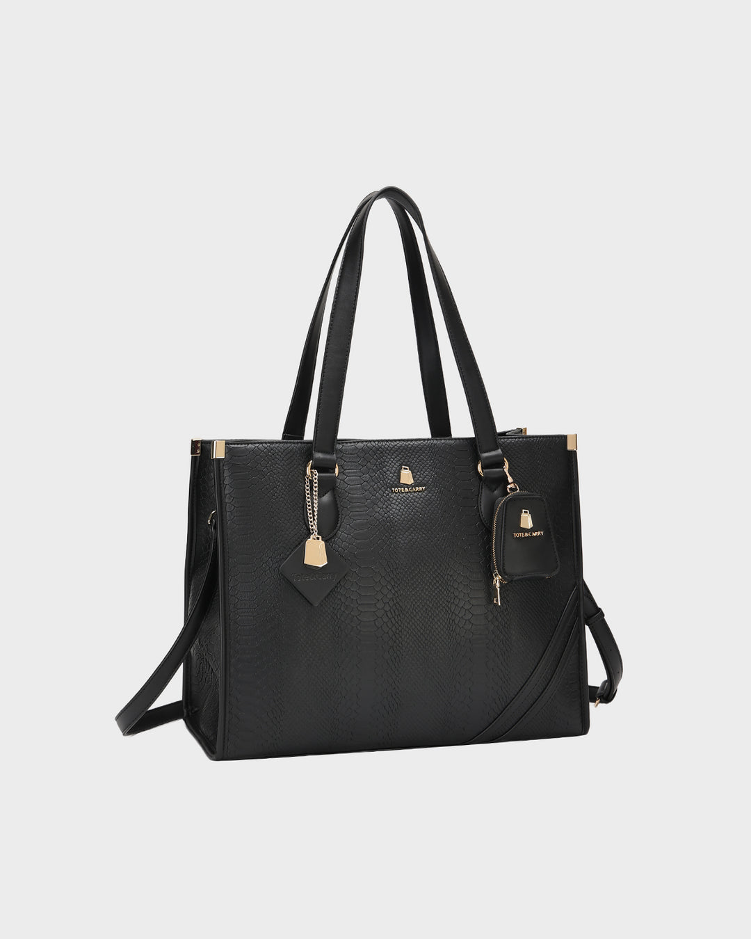 Signature City Tote Bag in Black