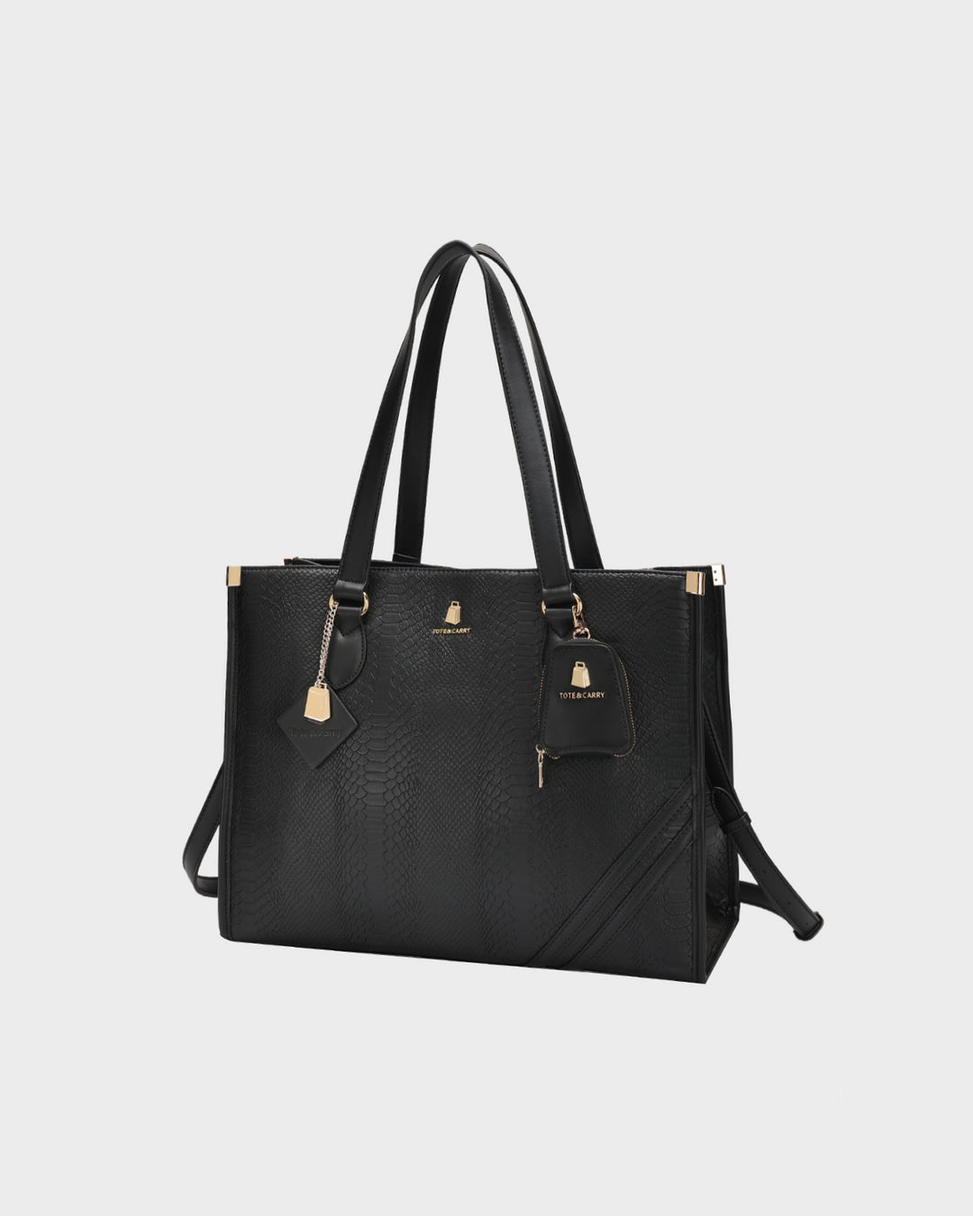 Signature City Tote Bag in Black