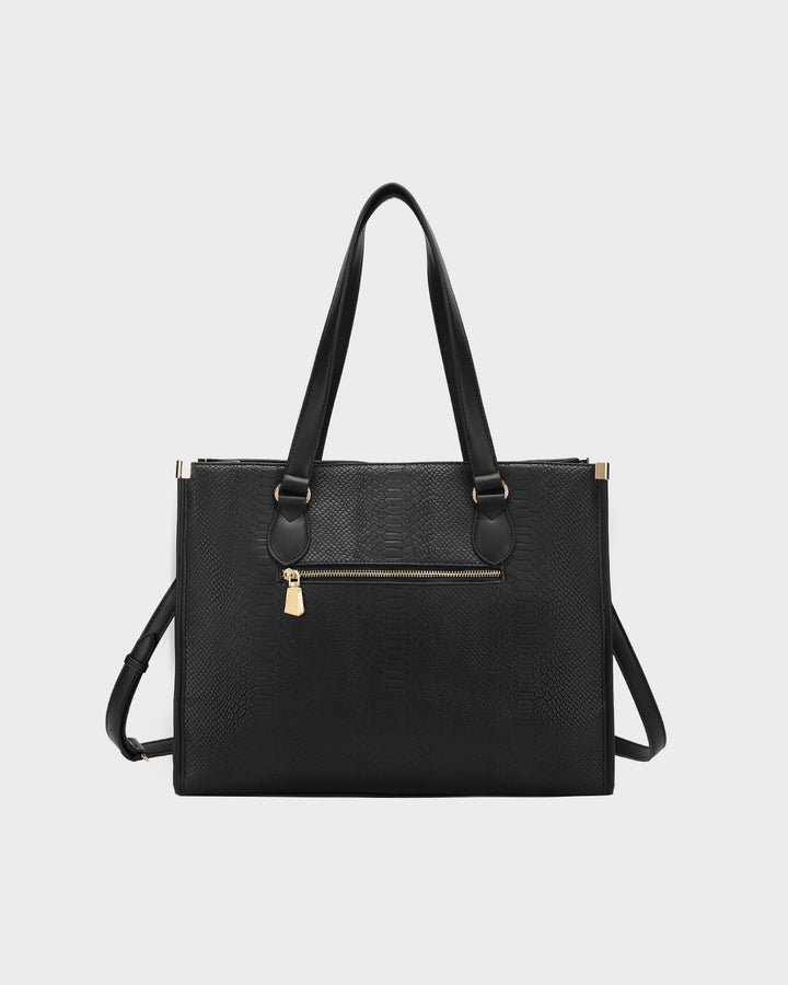 Signature City Tote Bag in Black