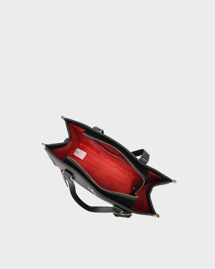 Signature City Tote Bag in Black