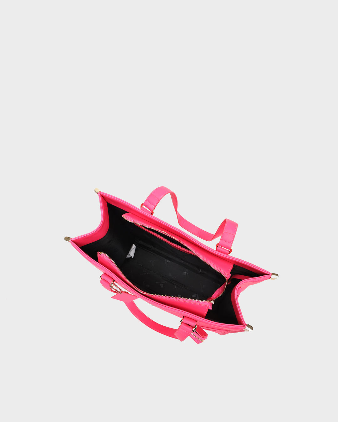 Signature City Tote Bag in Neon Pink