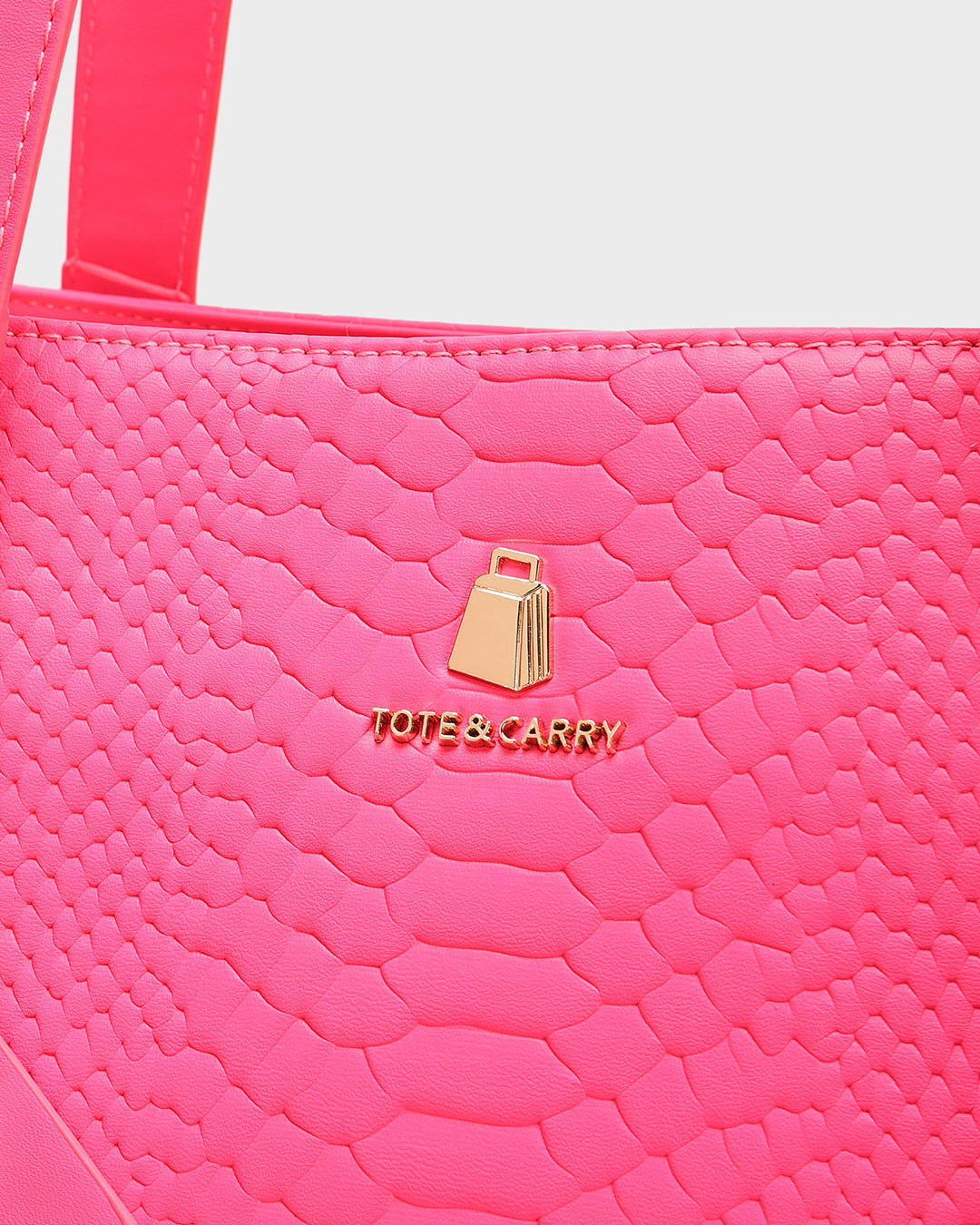 Signature City Tote Bag in Neon Pink – Tote&Carry