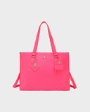 Signature City Tote Bag in Neon Pink