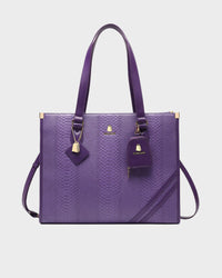 Signature City Tote Bag in Purple