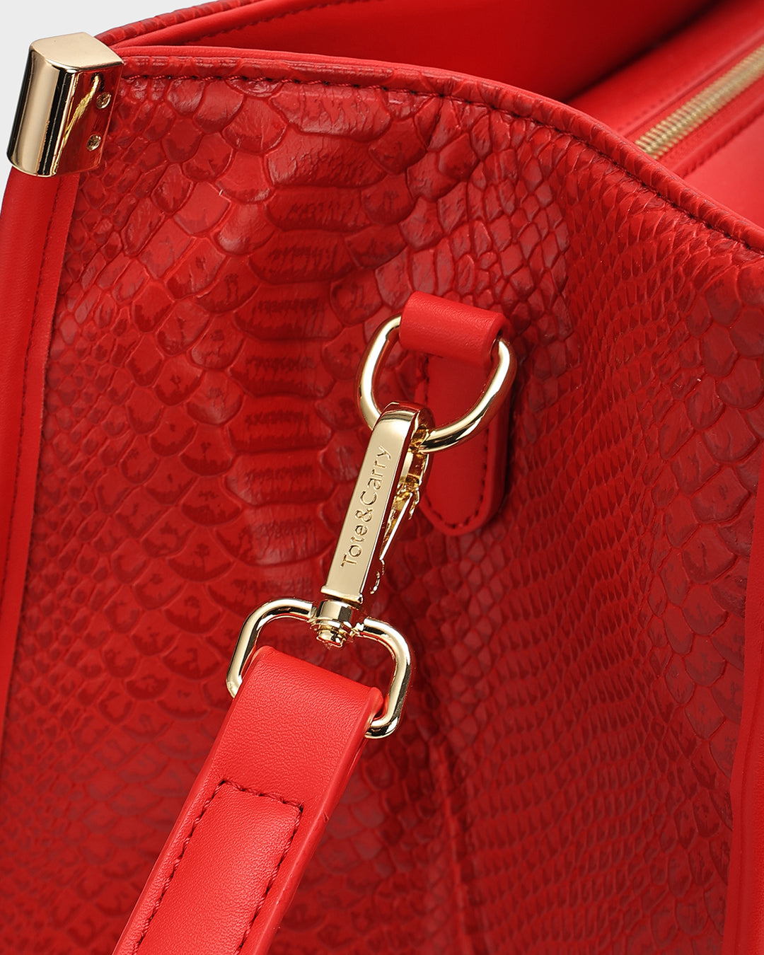 Signature City Tote Bag in Red