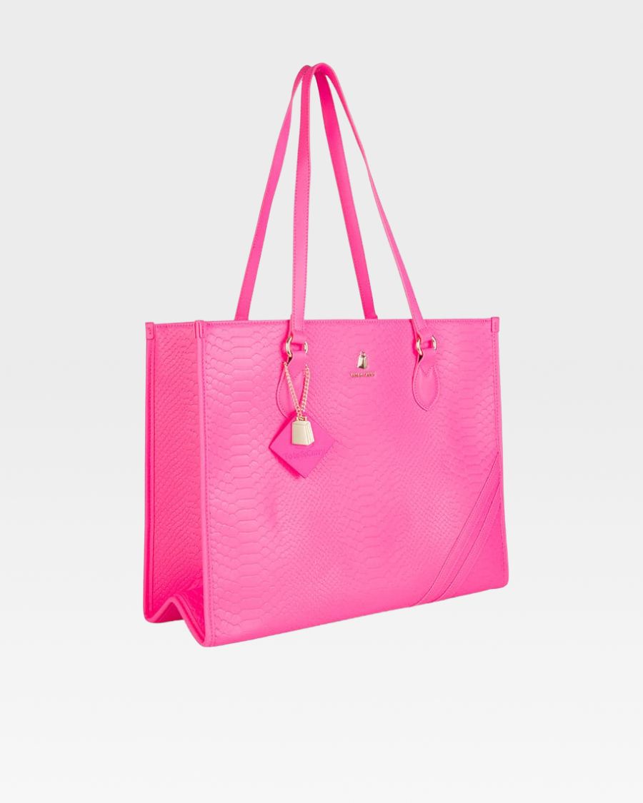 Apollo 1 Tote Bag in Neon Pink