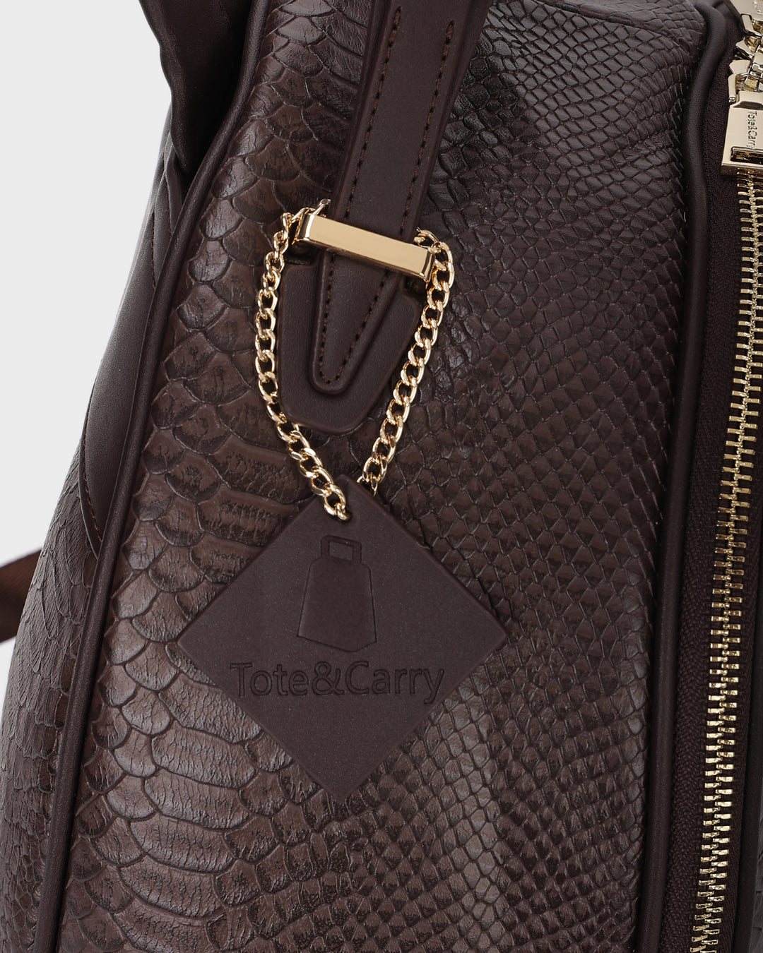 Signature Commuter Backpack in Chocolate