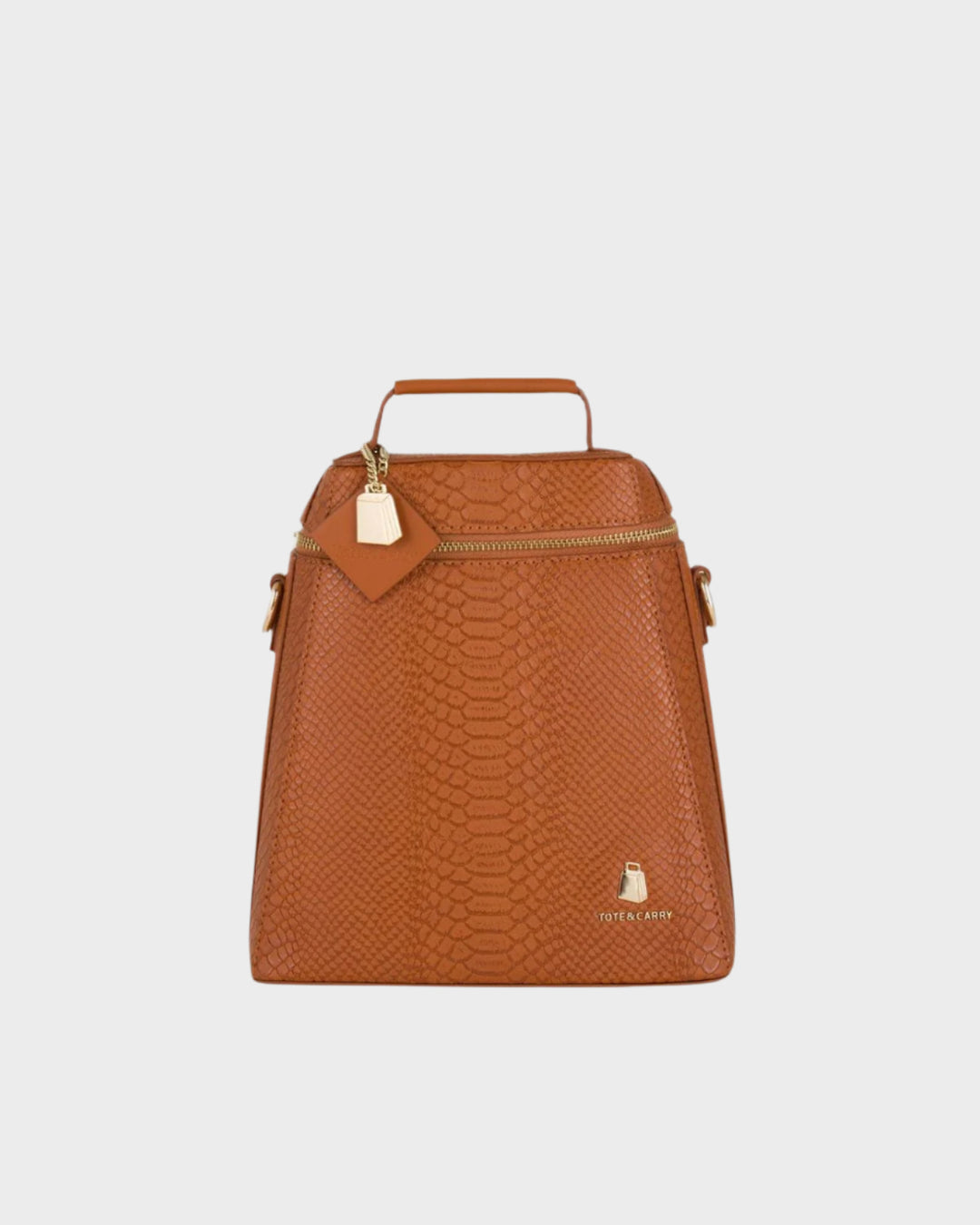 Signature Mini Backpack in Caramel