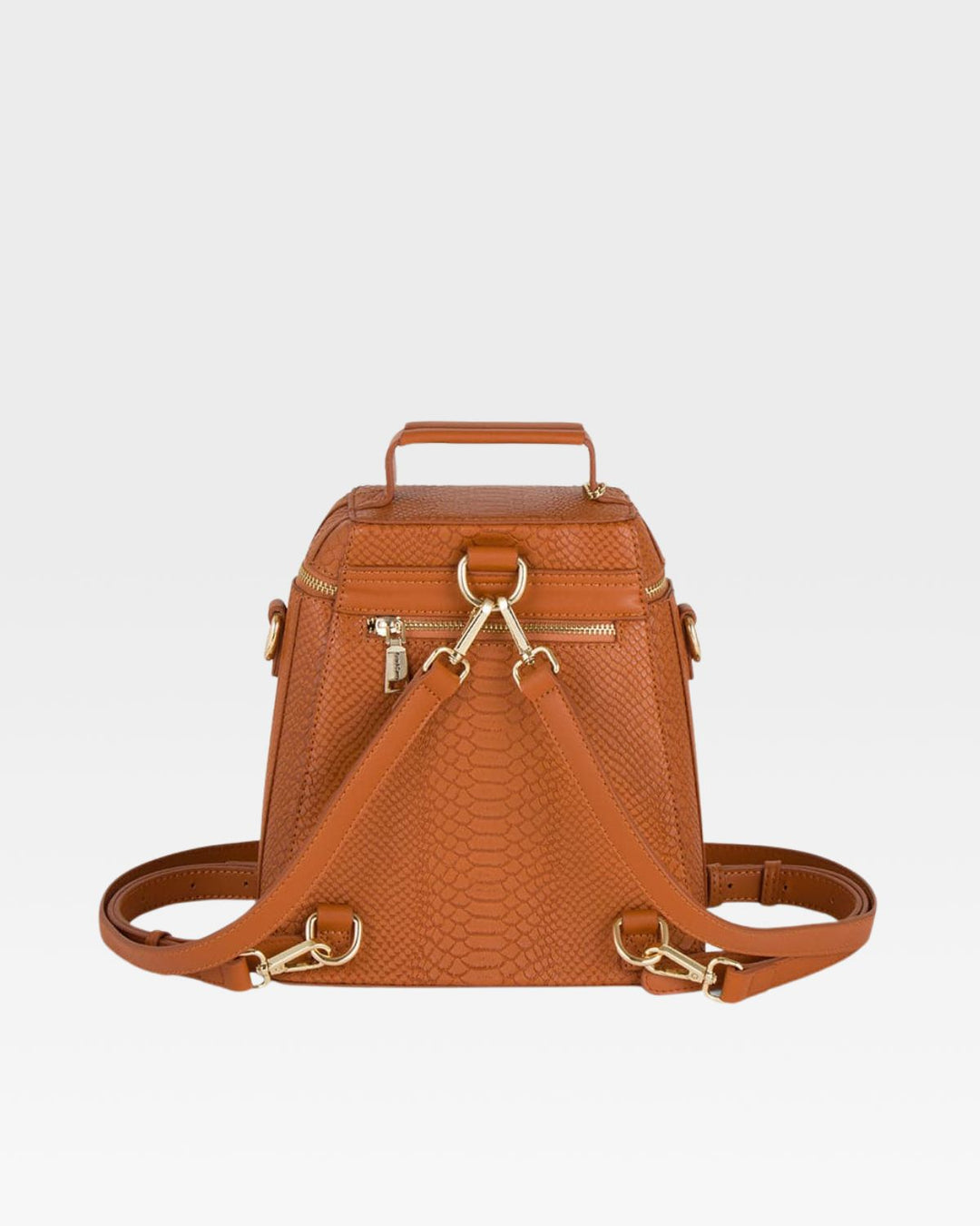 Signature Mini Backpack in Caramel