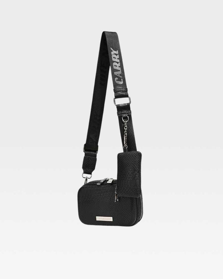 Apollo 1 Crossbody Messenger Bag in Black