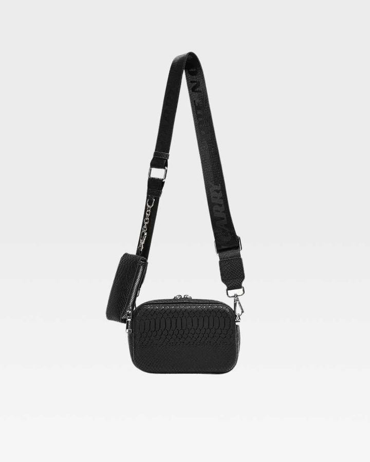 Apollo 1 Crossbody Messenger Bag in Black