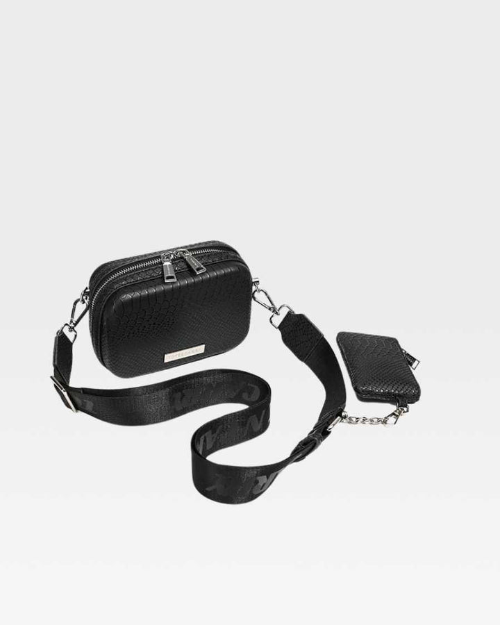 Apollo 1 Crossbody Messenger Bag in Black