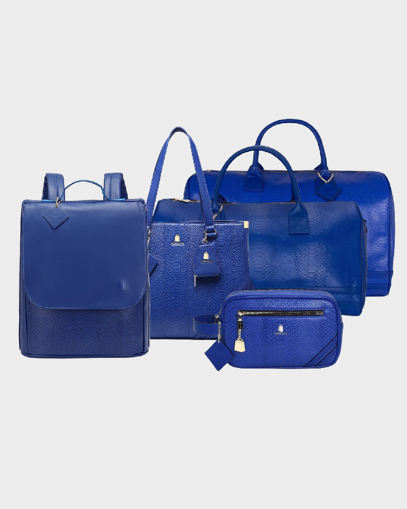 Signature 5-Piece Complete Weekender Set in Royal Blue