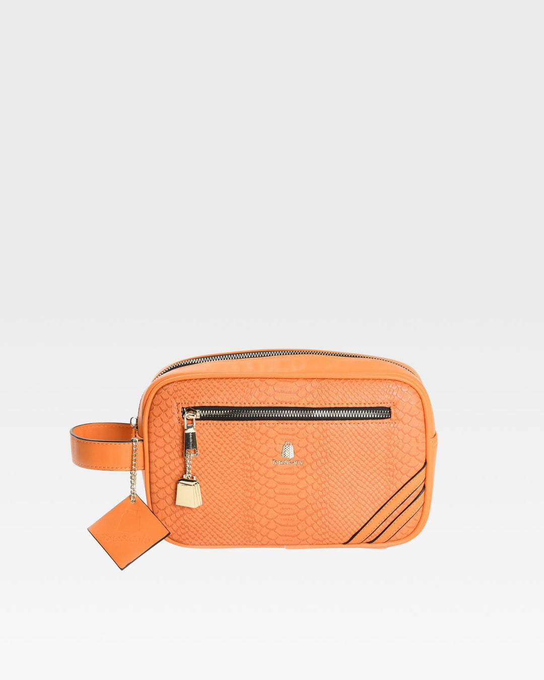 Signature Essential Toiletry Bag in Tangerine