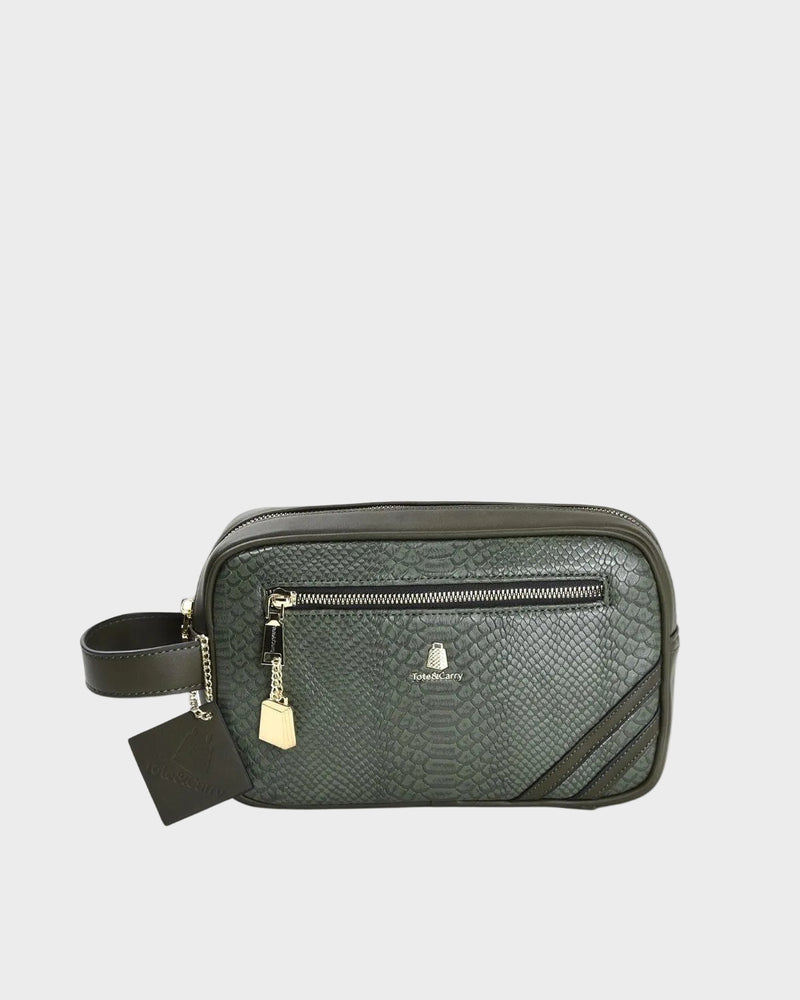 Signature Essential Toiletry Bag in Olive