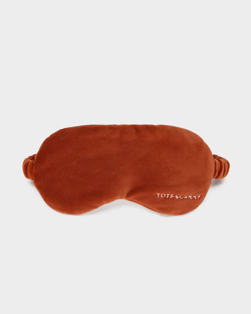 Apollo 1 Neck Pillow and Eye Mask Set in Brown
