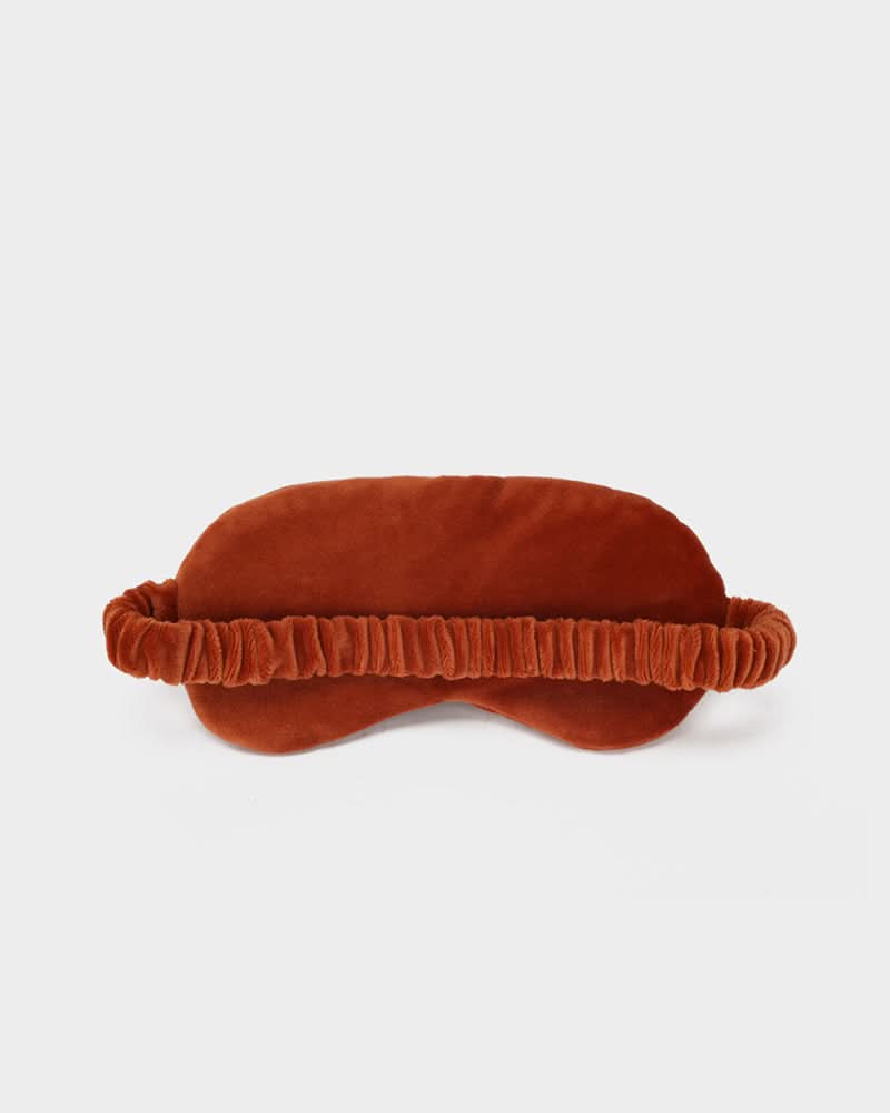 Apollo 1 Neck Pillow and Eye Mask Set in Brown