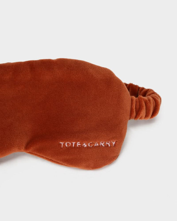 Apollo 1 Neck Pillow and Eye Mask Set in Brown