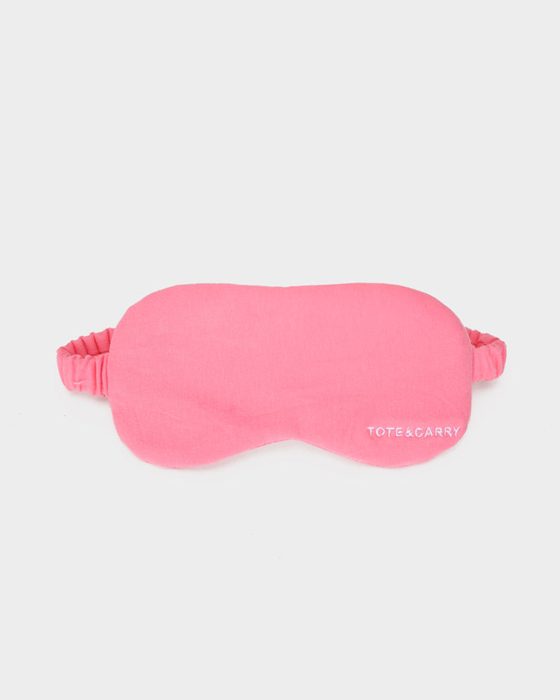 Apollo 1 Neck Pillow and Eye Mask Set in Neon Pink