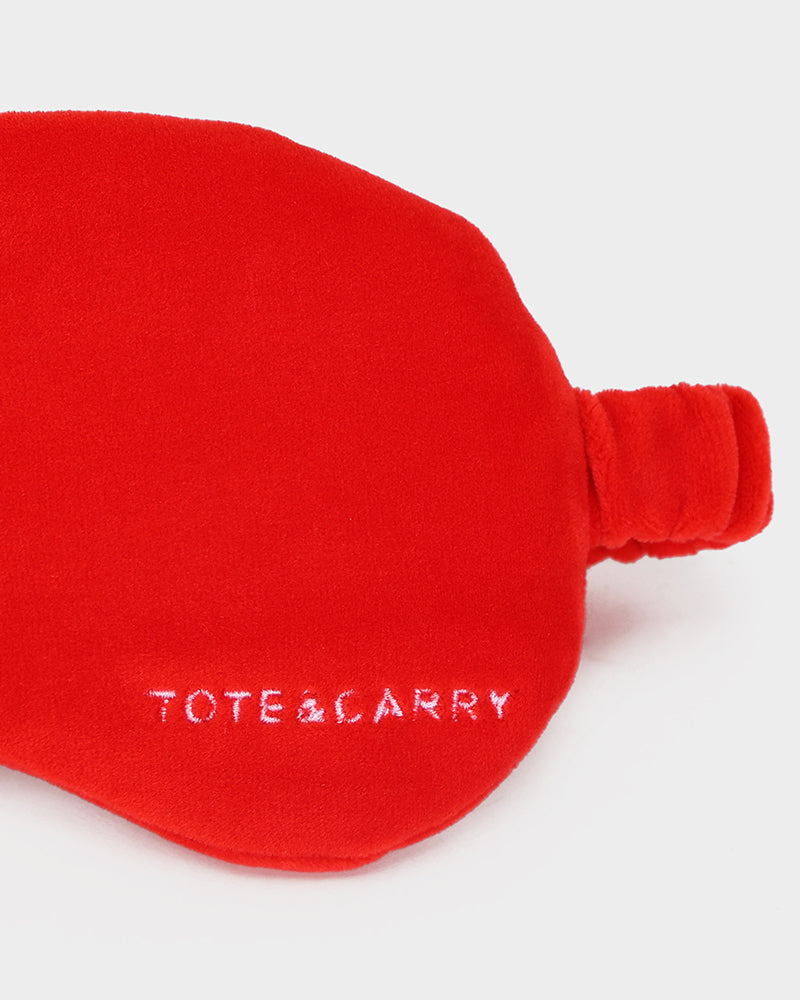 Apollo 1 Neck Pillow and Eye Mask Set in Red
