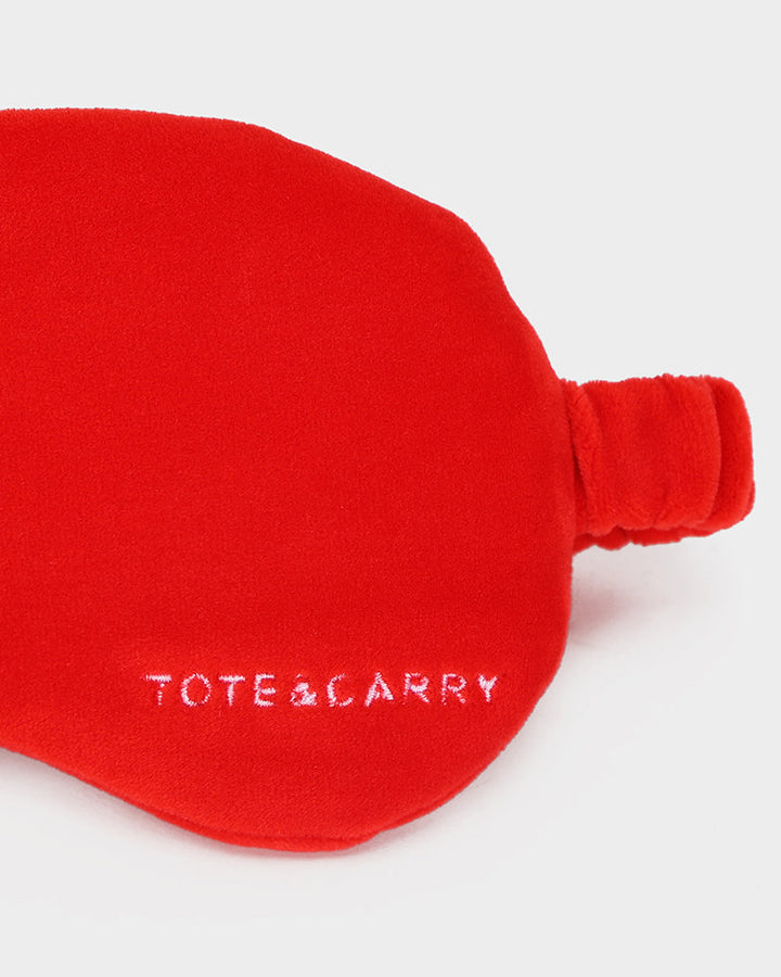 Apollo 1 Neck Pillow and Eye Mask Set in Red