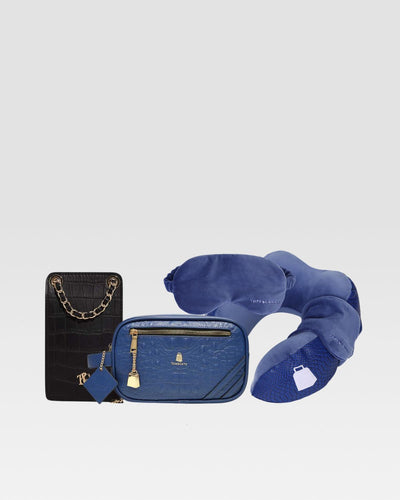 Signature Essential Travel Kit in Royal Blue