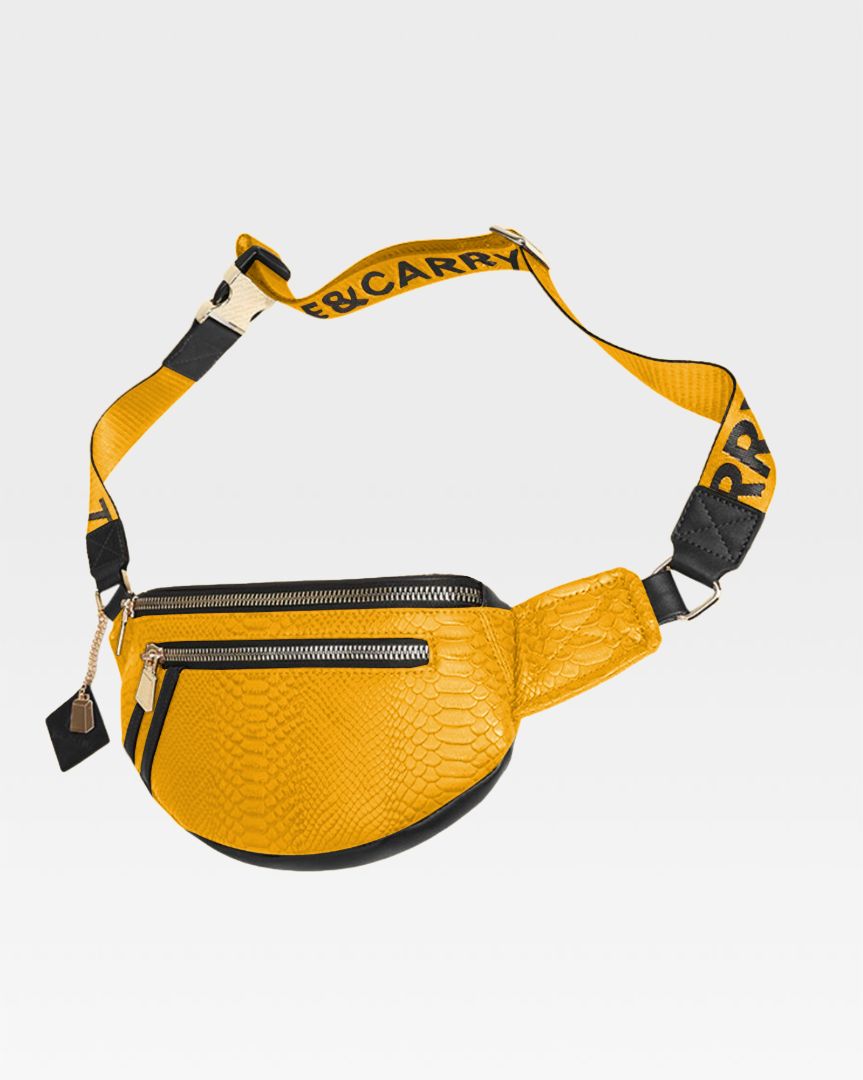 Signature Everyday Fanny Pack in Black & Yellow