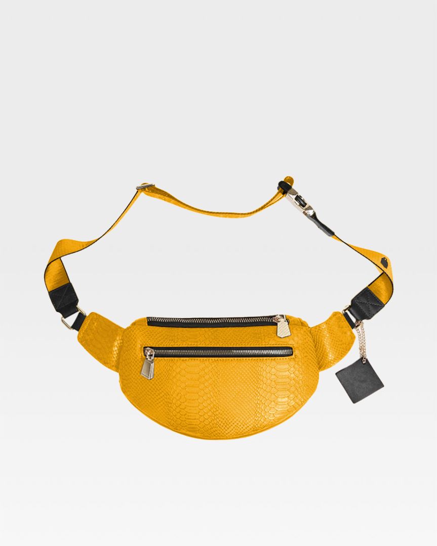 Signature Everyday Fanny Pack in Black & Yellow