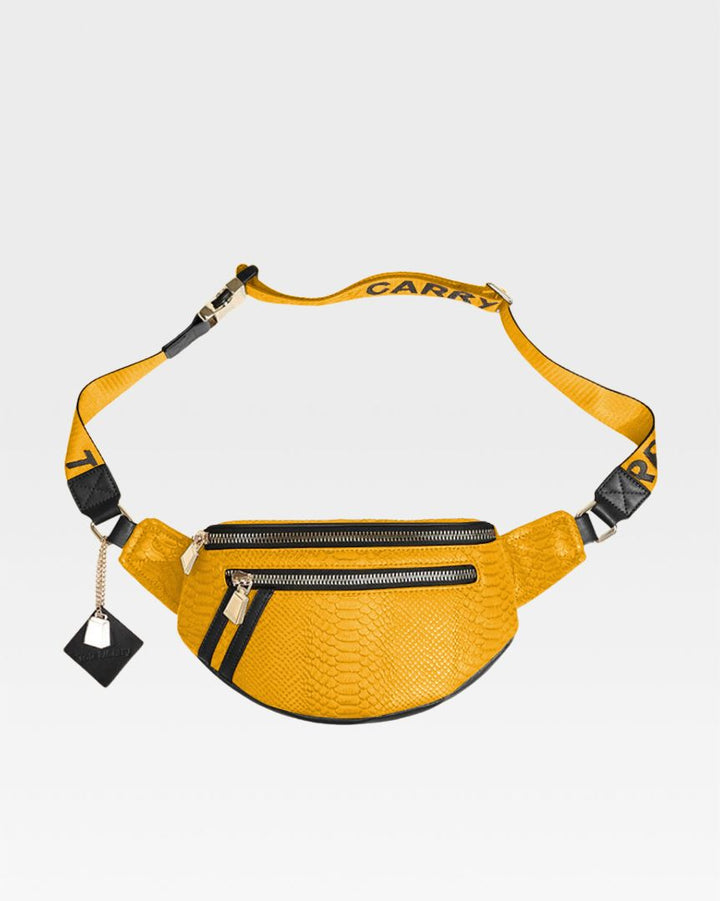 Signature Everyday Fanny Pack in Black & Yellow