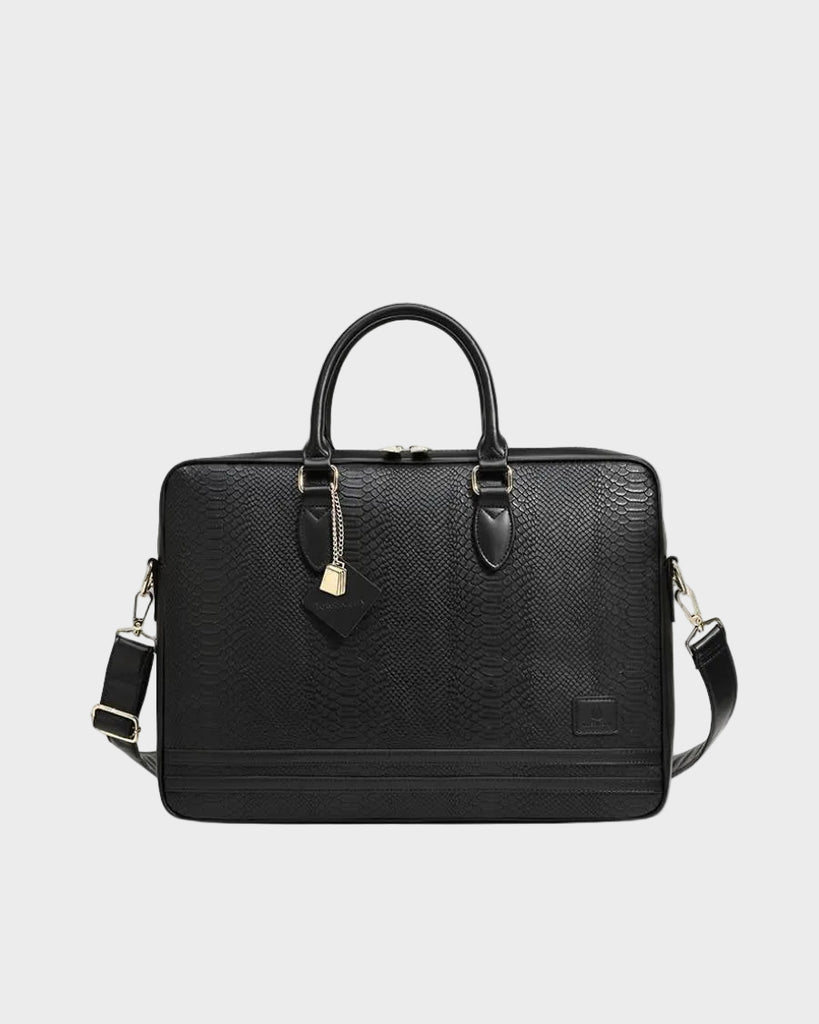 Signature Jetsetter Laptop Bag in Black