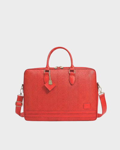 Signature Jetsetter Laptop Bag in Red