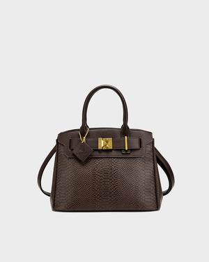Signature Luxury Prosper Tote In Brown