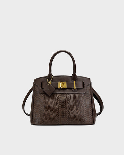 Signature Luxury Prosper Tote In Brown