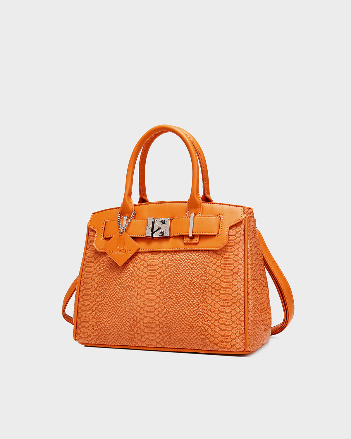 Signature Luxury Prosper Tote In Orange Burst