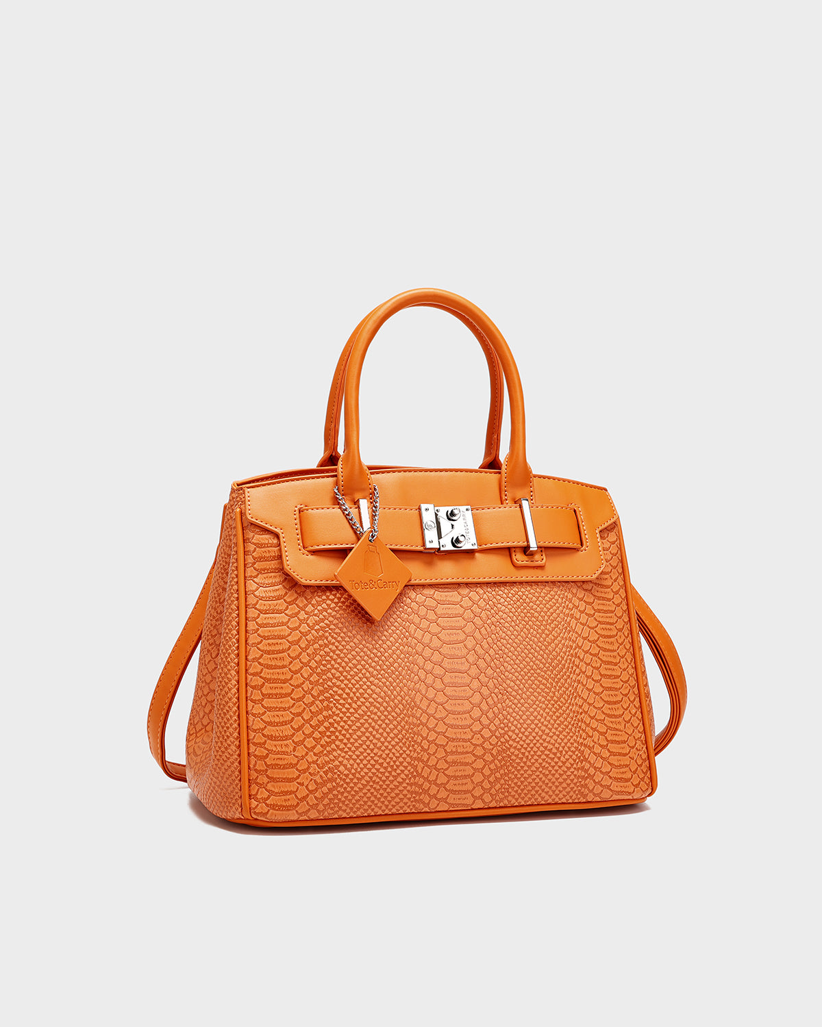 Signature Luxury Prosper Tote In Orange Burst