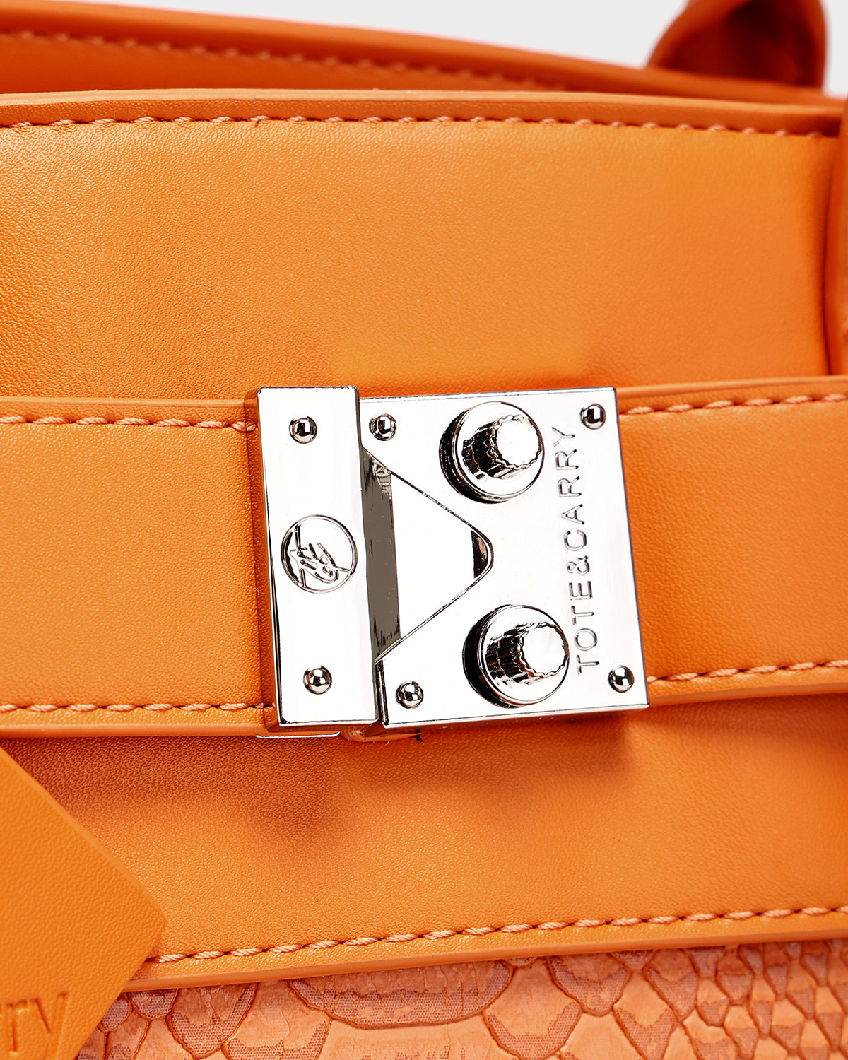 Signature Luxury Prosper Tote In Orange Burst
