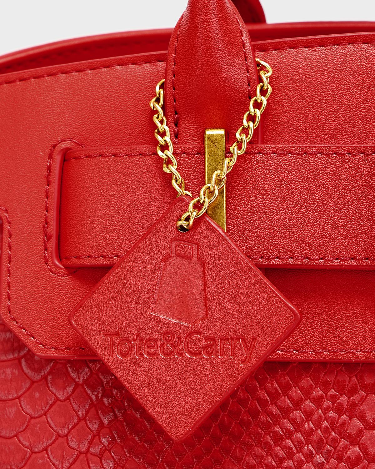 Signature Luxury Prosper Tote In Red