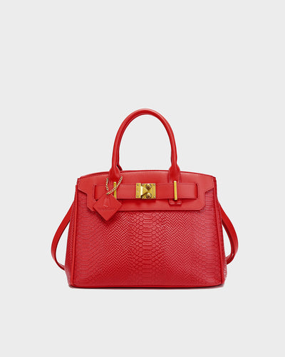 Signature Luxury Prosper Tote In Red