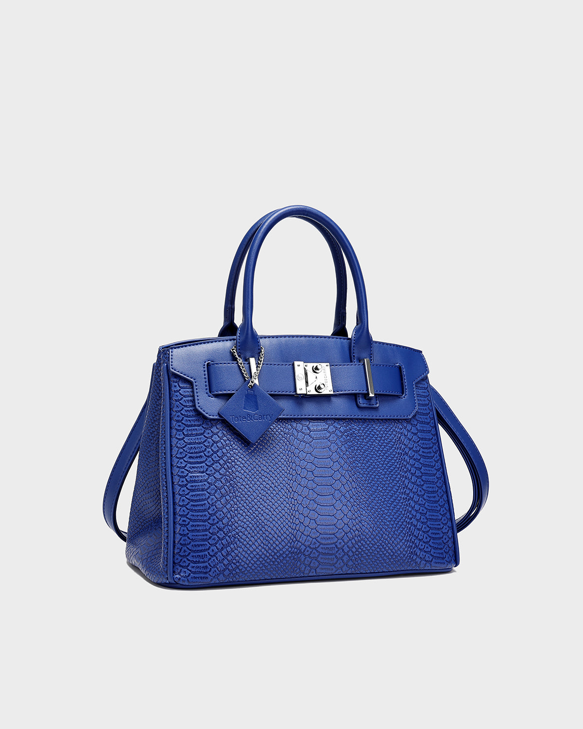 Signature Luxury Prosper Tote In Royal Blue