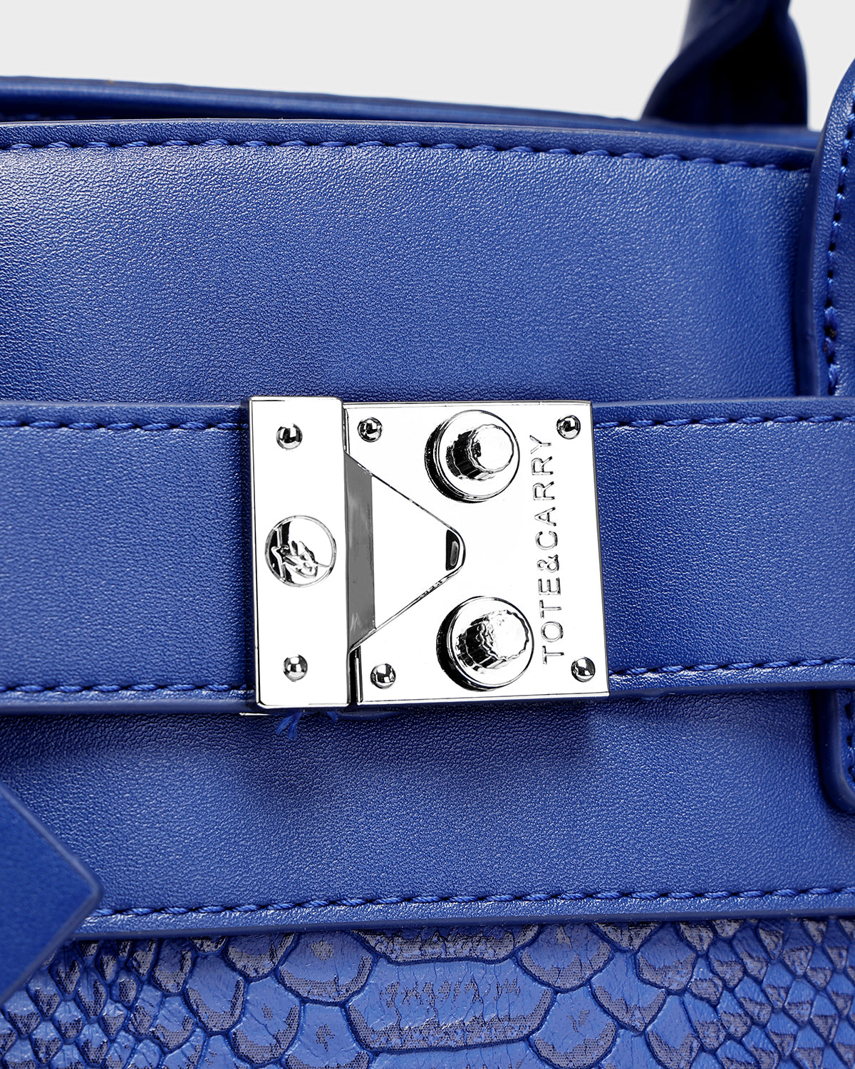 Signature Luxury Prosper Tote In Royal Blue