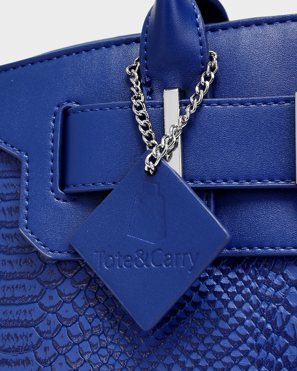 Signature Luxury Prosper Tote In Royal Blue