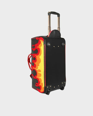 Signature Fire Rolling Duffle in Black