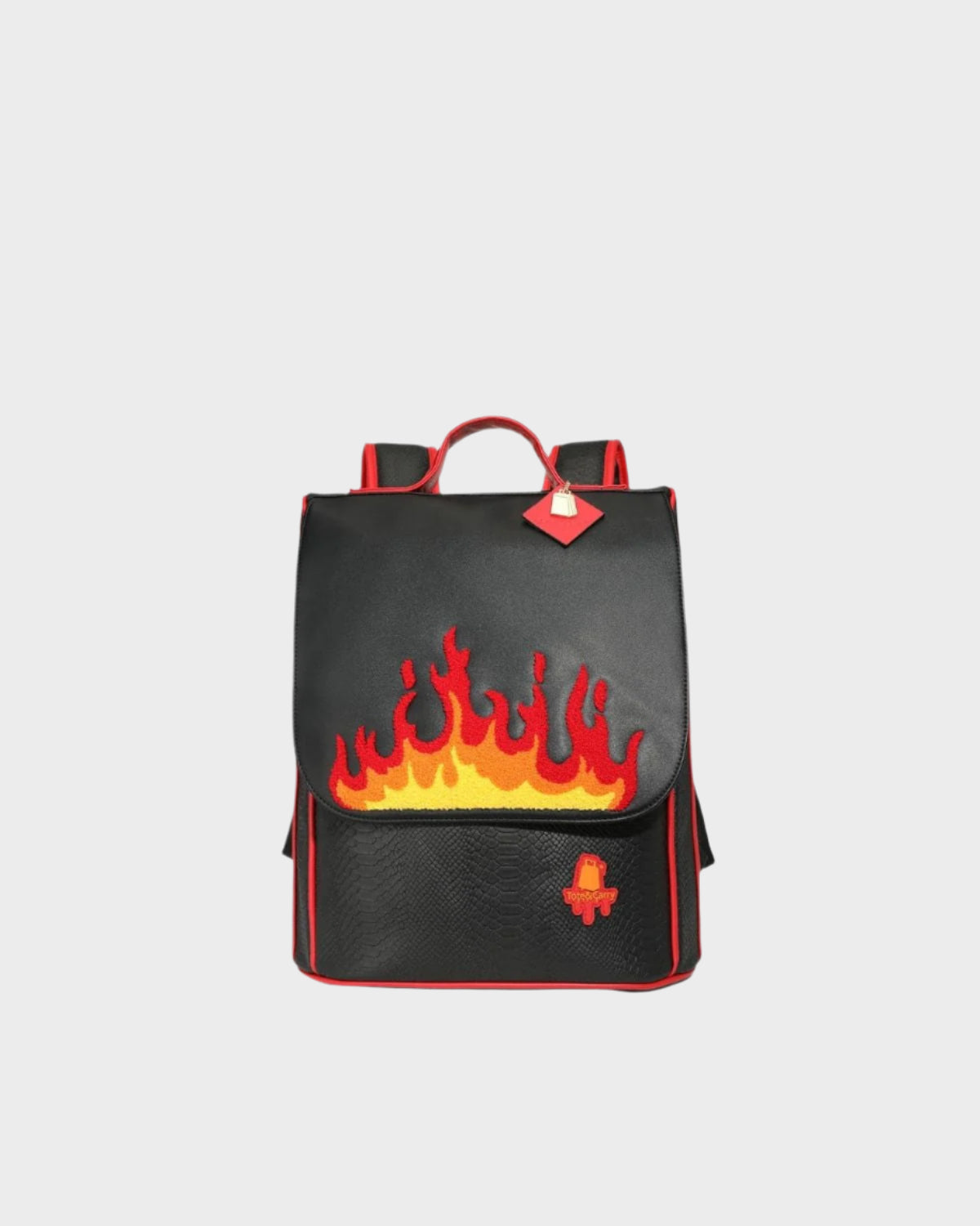 Exclusive Red Fire Backpack & Rolling Duffle Set
