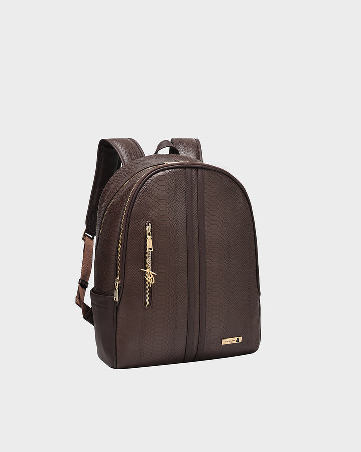 Signature Traveler Backpack in Chocolate