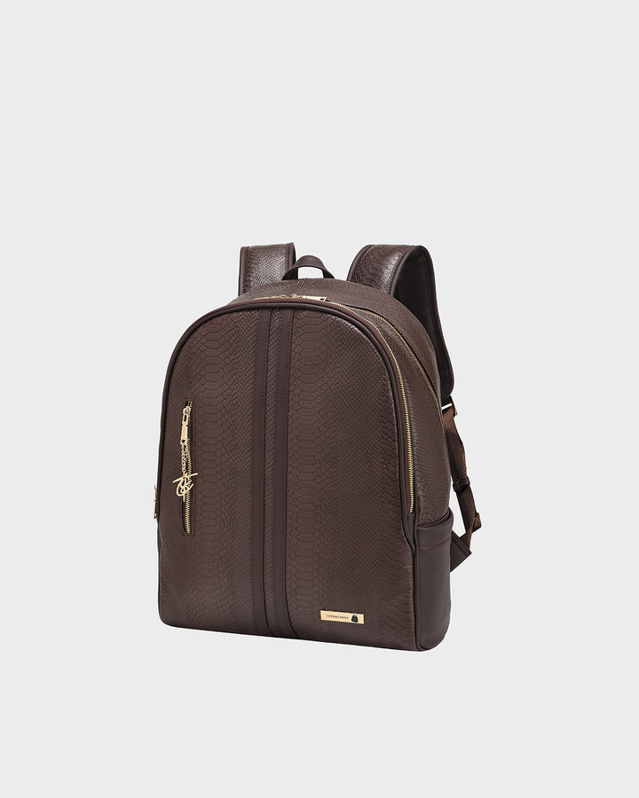 Signature Traveler Backpack in Chocolate