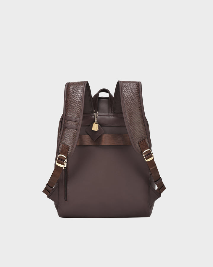 Signature Traveler Backpack in Chocolate