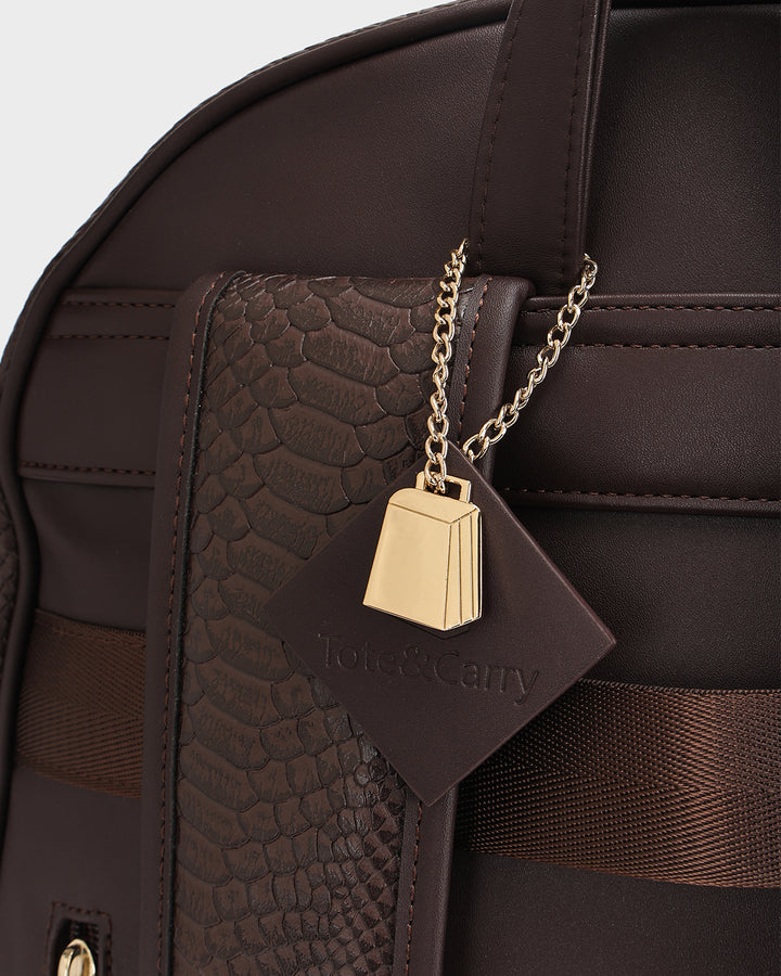 Signature Traveler Backpack in Chocolate