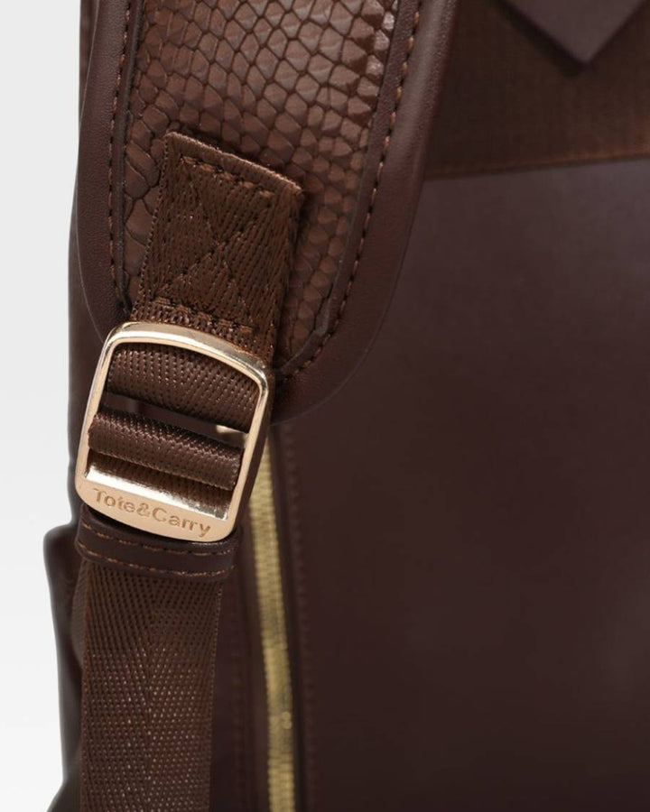 Apollo 1 Tombstone Backpack in Chocolate