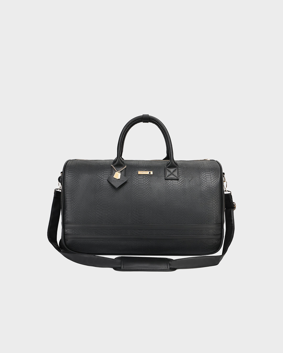 Signature Traveler Rolling Duffle in Black